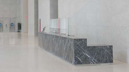 Commercial Stone Fabrication Entryway Kiosk