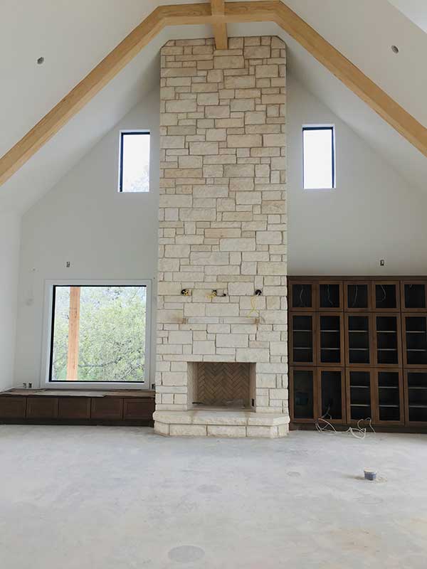 Commercial Stone Masonry Fireplace