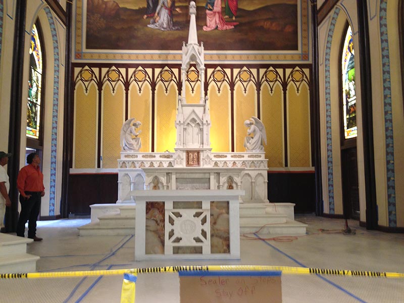 Liturgical Church Stone Design St. Mary S Basilica Galveston