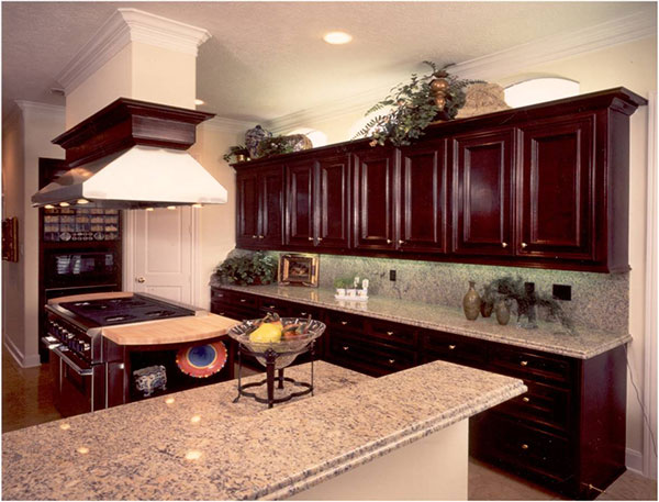 Luxury Residential Kitchen White Granite Countertops